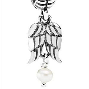 Pandora “Angel Wings Silver & Pearl” charm